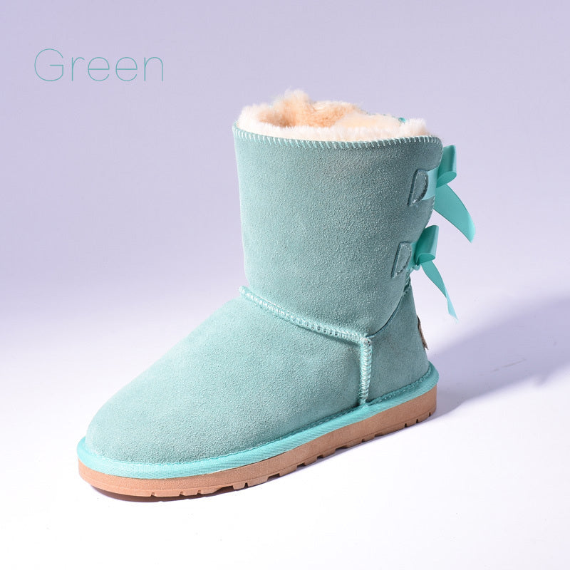 High Quality SALE Women Australia Snow Boots Warm Fur Baileys Bow Boots Women Winter Boots Snow Boots Big Size