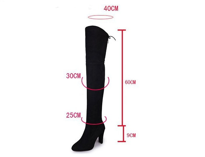 Over the knee boots high heel women's boots