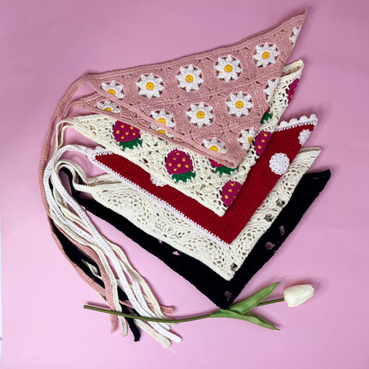 All-matching Triangular Binder Knitted Hair Band