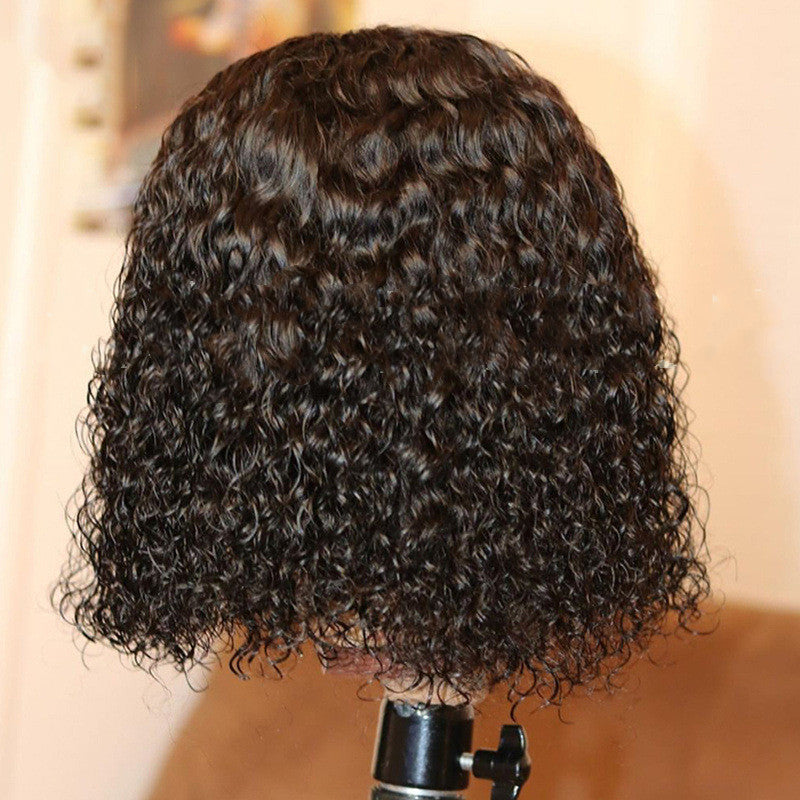 Burmese Long Curly Human Hair Headgear