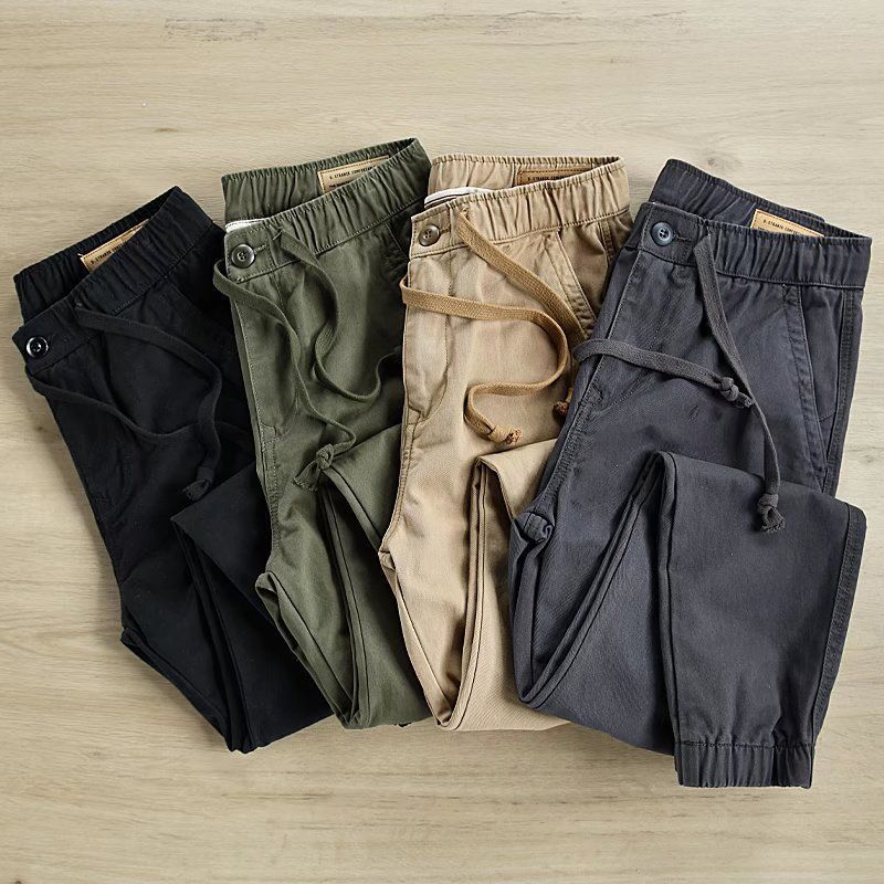 Versatile Workwear Pants Wear-resistant Work Solid Color