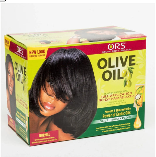 ORS Olive Oil Built-in Protection No-Lye Relaxer, Normal, for Fine to Medium Hair, 1 Application