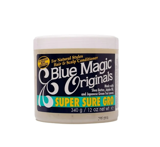 Blue Magic Originals Super Sure Gro, 12 oz., Split Ends, All Hair Types, Moisturizing