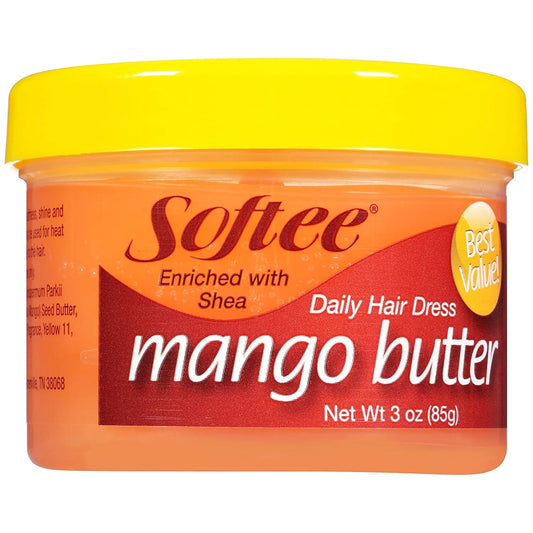 Softee Mango Shea Butter Daily Hair Dress 3 Oz, Pack of 6