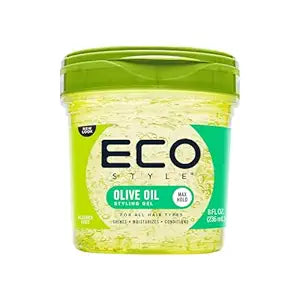 Eco Style Gel Olive Oil Styling - Adds Shine and Tames Split Ends - Delivers Moisture to Scalp - Nourishes And Repairs - Provides Weightless and Superior Hold - Ideal for all Hair - 8 oz